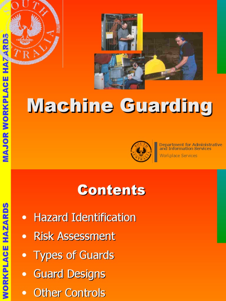 Machine Guarding PDF Occupational Safety And Health Machines