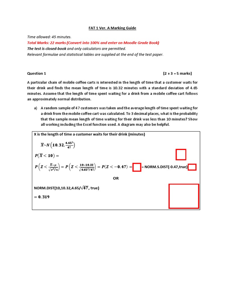 Total marks 22 marks convert into 100 and enter on moodle grade book