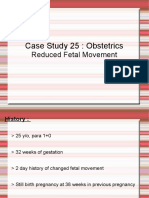 Case Study 25: Obstetrics: Reduced Fetal Movement