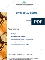 Auditoria: Testes de Auditoria