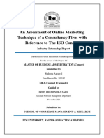 Assessment of Online Marketing Techniques for Consultancy Firm