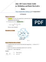 AP Calculus AB Course Study Guide Differentiation: Definition and Basic Derivative Rules