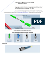 Tipos de Conectores de Fibra Óptica