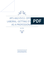 Ap1 Aa2 Ev11 Oferta Laboral Getting Started As A Professional