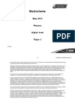 May2019 Physics Paper 3 TZ2 HL Markscheme
