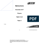 2017 Physics HL Paper 2 Markscheme