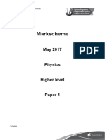 May2017 Physics Paper 1 TZ2 HL Markscheme