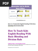 How To Teach Kids English Reading With Basic Blending and Division Rule