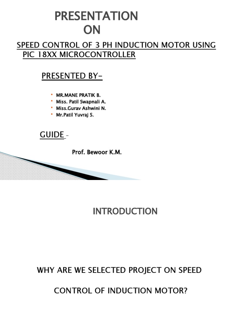 Speed Control of 3-Phase Induction Motor | PDF | Electric Motor ...