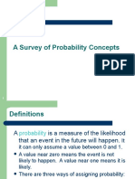 A Survey of Probability Concepts