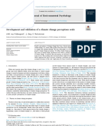 Development and Validation of A Climate Change Perception Scale