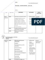 Planificación de Música 6to Año en Liceo Polivalente La Frontera