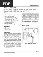 FSCQ1565RT: Green Mode Fairchild Power Switch (FPS) For Quasi-Resonant Switching Converter