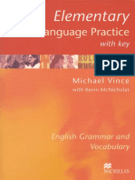 Elementary Language Practice With Key - Michael Vince