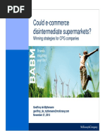 Could E-Commerce Disintermediate Supermarkets?: Winning Strategies For CPG Companies