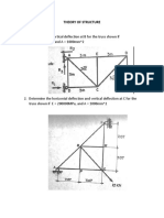 Determine The Vertical Deflection at B For The Truss Shown If E 200000mpa, and A 1000Mm 2