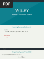 Reading 8: Probability Concepts