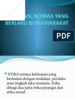 Aturan, Norma Yang Berlaku Di Masyarakat