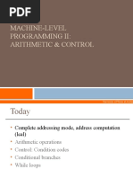 Machine-Level Programming Ii: Arithmetic & Control