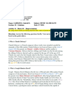 Based On The Guide Rubrics. - 1.who Is Claude Debussy?