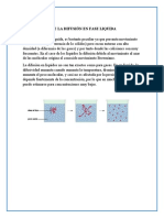 Difusión en Fase Liquida