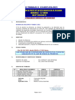 Pt Cv-h Bt-016-2021 -Reubicación de Poste Bt en Sed e404418 en Jr. Ricardo Menendez – El Tambo