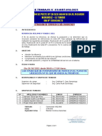 PT CV-H Bt-016-2021 - Reubicación de Poste BT en Sed E404418 en Jr. Ricardo Menendez - El Tambo
