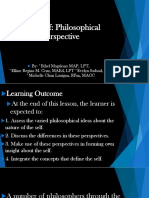 Topic 3 The Self - Philosophical Perspective