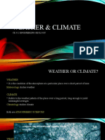 Weather & Climate: Ce 312 Engineering Geology