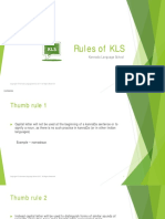 Rules of KLS: Kannada Language School