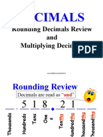 Multiplication of Decimals