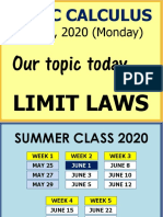 Topic 3 (Limit Laws)