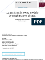 La Simulación Como Modelo de Enseñanza en Cirugía