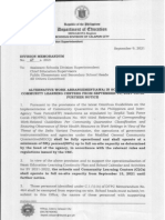 DM No. 67 Alternative Work Arrangement AWA in Schools and Community Learning Centers From September 132021 Until Further Notice