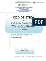 Cod Etica Tara Copilariei 2019 2020