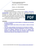 Atividades escolares online para alunos do 1o ano