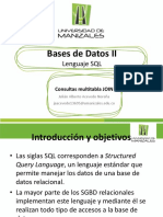 2.4. Bases de Datos II - Lenguaje SQL - Consultas Multitabla JOIN