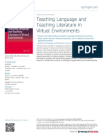 Teaching Language and Teaching Literatur