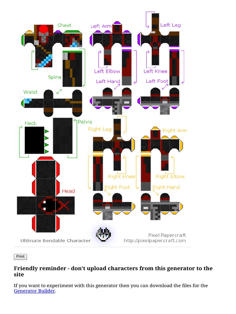 Minecraft Papercraft Generator Minecraft #papercraft #紙マイクラ