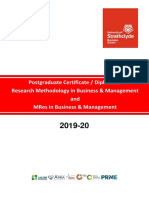 MRes Course Handbook 2019-2020