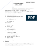 P-Block Elements of the Boron Family