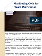 Steam Distributing Coils For Even Steam Distribution