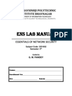 Ens Lab Manual: Sir Bhavsinhji Polytechnic Institute Bhavnagar