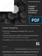 Capital Budgeting Decisions