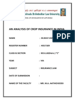 Crop Insurance in India