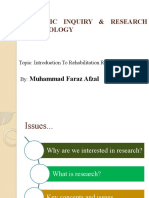 Scientific Inquiry & Research Methodology: Muhammad Faraz Afzal