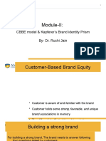 CBBE Model and Kapferers Identity Prism