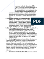 ABS) Test. The FTA-ABS Test Checks For Antibodies To: Direct Fluorescent Antibody (DFA or dFA) (Also Known As "Direct