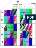 Su Mo Tu We TH: Ara Eng Eng Maths Bio Eco Ict/ Psy Hin/Fr