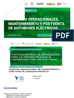 Mantenimiento y Post-Venta Autobús Electrico